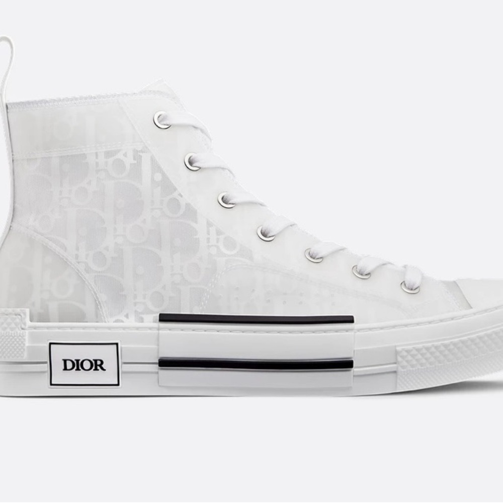 Dior Translucent White High-Top Sneakers